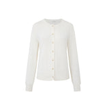 Nysa Layered Detachable Scarf Collar Knit Cardigan
