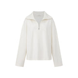 Orsyn Zip Rib Pullover