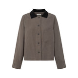 Lioren Knit Collar Linen jacket & Leni Linen Elasticated Shorts