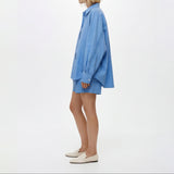 Elira Embroidered Shirt and Shorts Set