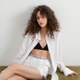 White Cotton Shirt and Short Co-Ord Set