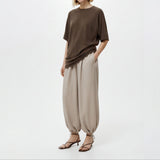 Anouk Drape Asymmetric Tee & Anouk Balloon Hem Pants