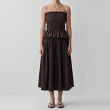 Vera Gathered Cami Top & Midi Skirt