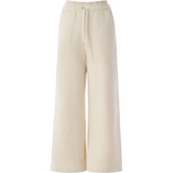 Cream Logo Cropped Tracksuit Set