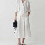 Noemi Trench Linen Shirt Dress