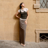 Deep Green Classic Midi Skirt