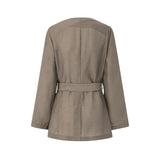 Olea Tencel-Linen Jacket &  Flared Skirt Set