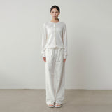 Nysa Layered Detachable Scarf Collar Knit Cardigan