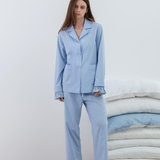 Blue Ultra Soft Bamboo PJ Set