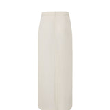 White Classic Midi Skirt