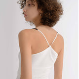「COTTON STRETCH」Noema Buckle Cotton Top