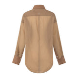 Caramel Oversized Shirt Layer