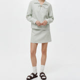 Colette Embroidered Bow Blouse & Vinn Tailored Skort