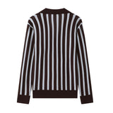 STRIPED WOOL POLO SWEATER
