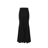 FLARED MAXI WOOL SKIRT