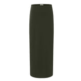 Deep Green Classic Midi Skirt
