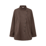 Nali Button-Up Suede Jacket