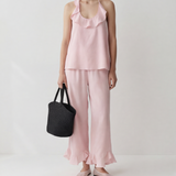 Ara Ruffle Tencel-Linen Camisole & Ruffle Hem Tencel-Linen  Pants