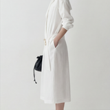 Noemi Trench Linen Shirt Dress