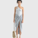 「Cotton Stretch」Nyx One Shoulder Cut-Out Top