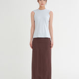 「Cotton Stretch」Omra Crew Neck Tank Top