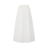 Layerd  Drawstring Midi Skirt