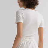 Gathered Stretch Jersey T-shirt