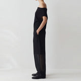 Caro Off- Shoulder Top & Sheer Panel Pants