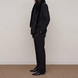 ESKA Detachable Scarf Blazer  & Slim Split-Hem Pants