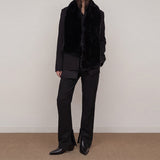 ESKA Detachable Scarf Blazer  & Slim Split-Hem Pants