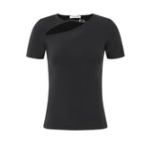 Gathered Stretch Jersey T-shirt