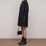 Lavi Leather-Trim Dress