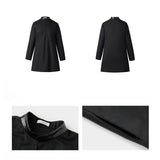 Lavi Leather-Trim Dress
