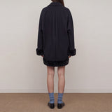 Naro Fur-Trim Polo Dress