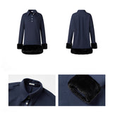 Naro Fur-Trim Polo Dress