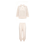Nomi Openwork Polo Knit & Wool Knit Pants