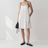 Sela Smocked Spaghetti Strap Dress