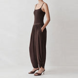 Tovin Bukled Strap Tank & Draped Pants